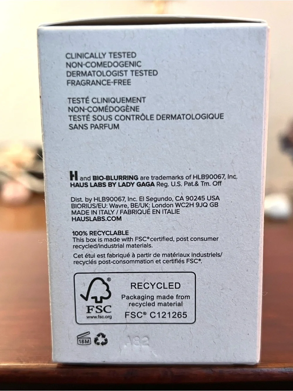 Haus Labs Bio- Blur in Neutral Peach for Medium skin tones Loose setting powder